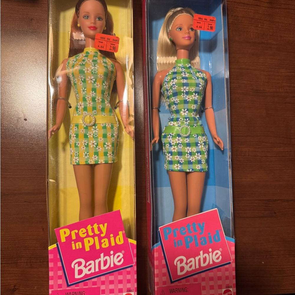 Vintage Barbie Pretty in Plaid Fashion Dolls